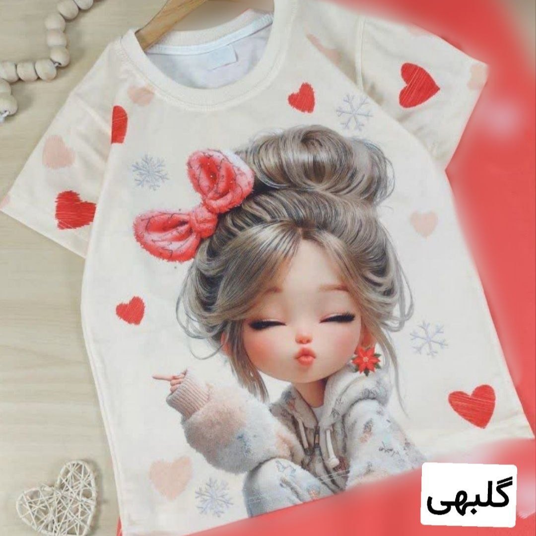 تیشرت تک دخترانه دلبر