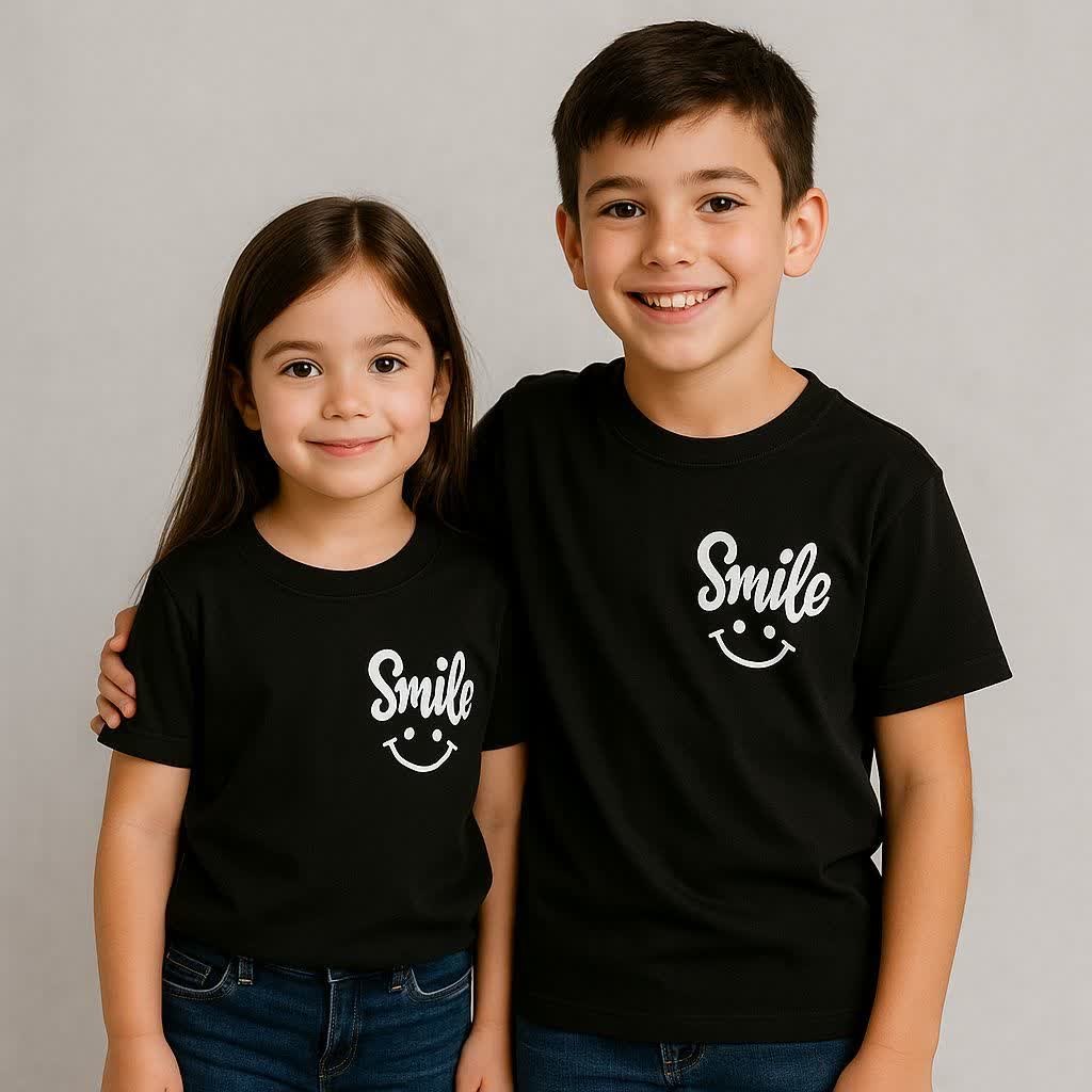 تیشررت مشکی smile لبخند