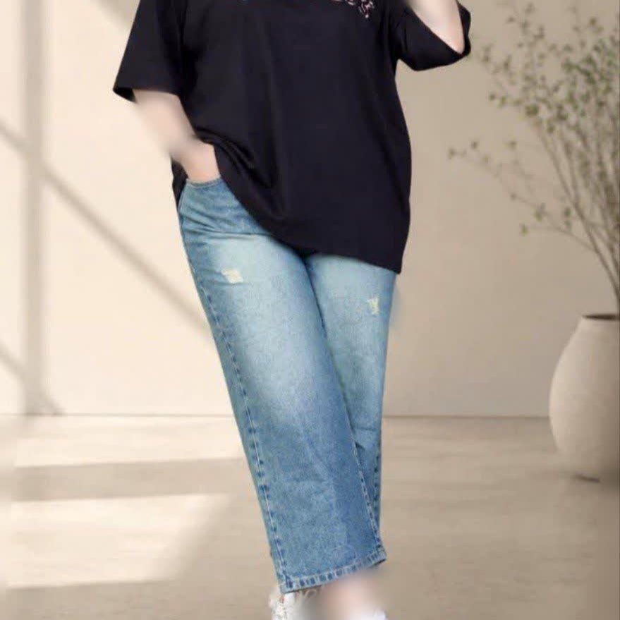 تیشرت لانگ مشکی چری