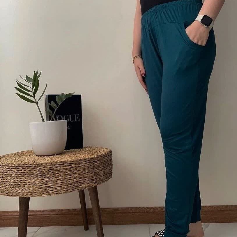 شلوار گیاهی لدی رنگ شکلاتی
