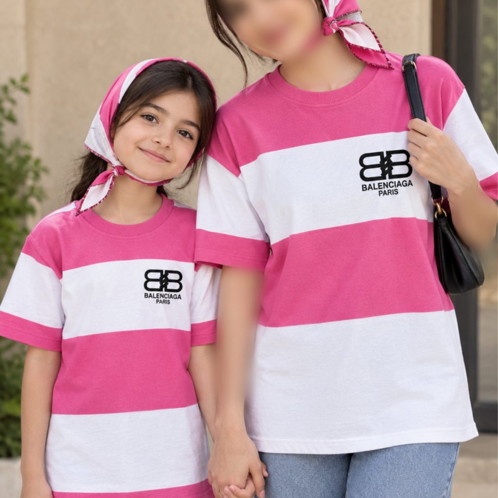 تیشرت رینگی صورتی