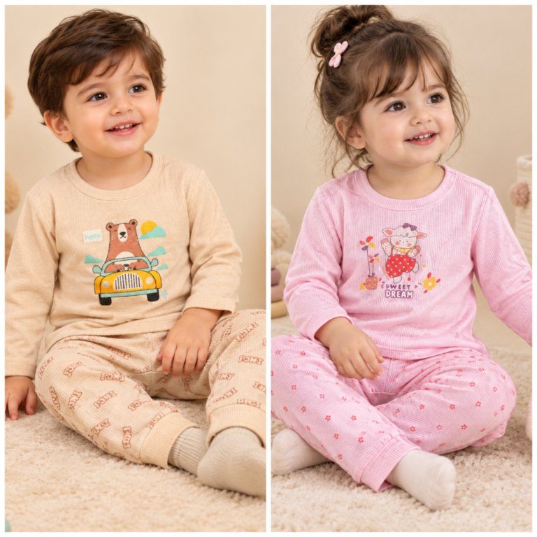 بلوز شلوار بیسکوییتی بچگانه